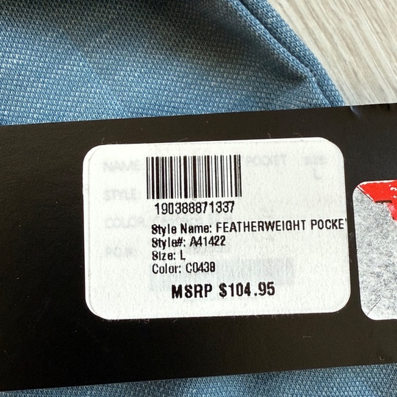 TravisMathew Men's Large ~ Featherweight Pocket Polo golf Shirt ~ Blue ~ NEW! - Picture 4 of 9